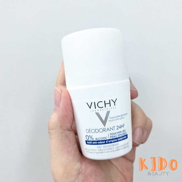 Lăn khử mùi VICHY Deodorant Anti-Transpirant khử mùi 24h Vichy 50ml Lăn nách khử mùi hôi