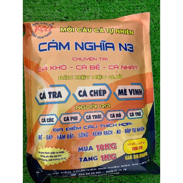 Cám Nghĩa N3- MỒI câu cá chuyên trị cá nhát, cá khó, cá bể