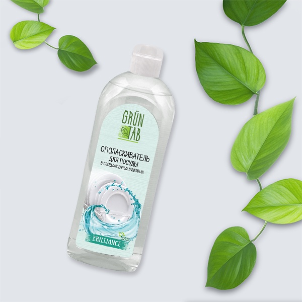 Nước làm bóng chén đĩa GRUN TAB Brilliance dùng cho máy rửa bát 750ml - BioTopcare Official