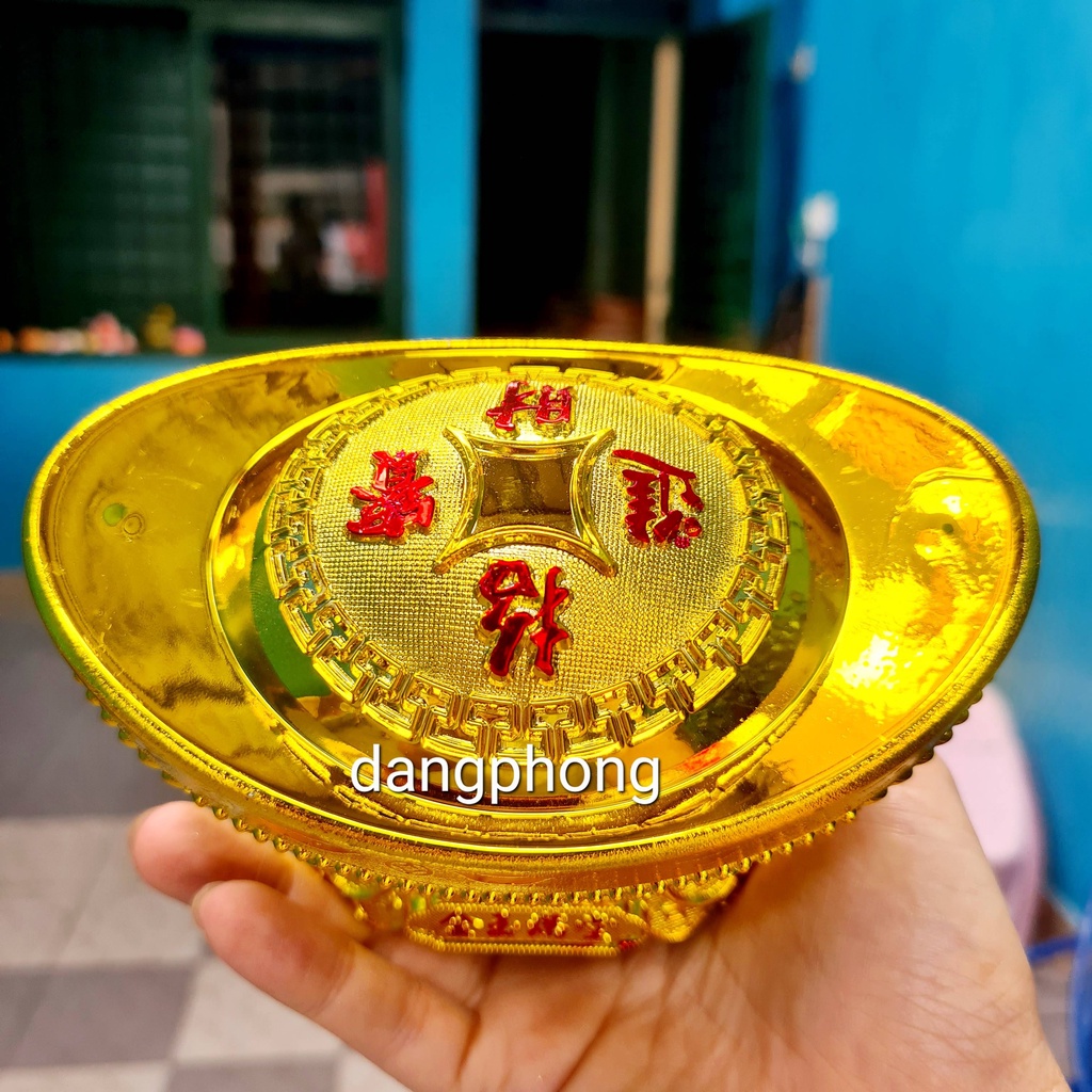 Vàng tài lộc đế ngang 14cm,cao 9cm làm tháp tỏi, làm gốc cây kim tiền,cây cành vàng
