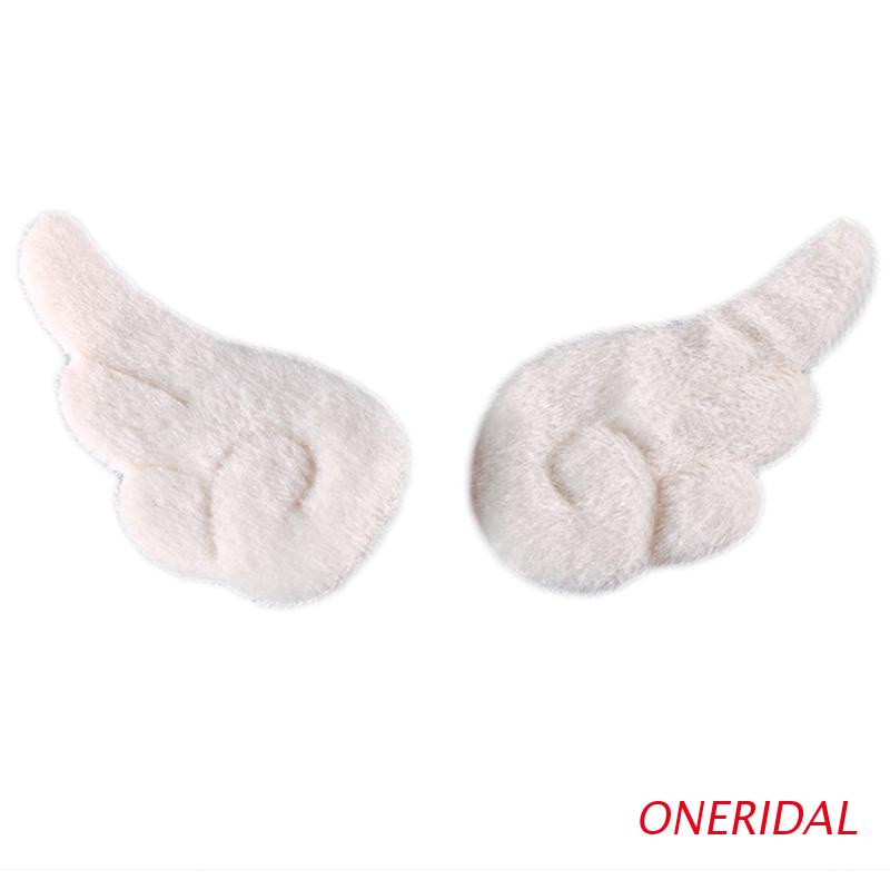 Set 2 kẹp tóc thiết kế đôi cánh thiên thần hoạt hình vải lông hóa trang cho bé gái