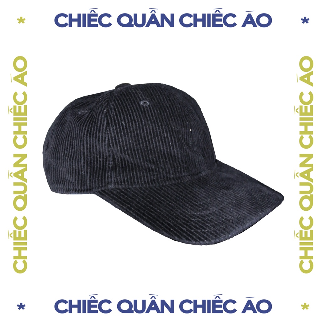 Nón kết GU chất liệu gân đen nam nữ unisex, nón cool ngầu đa phong cách
