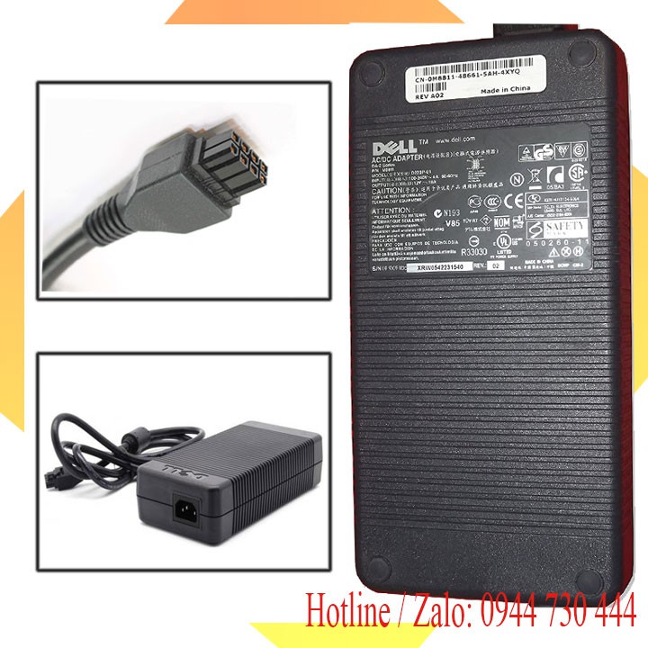 Adapter nguồn Dell 12v 18a chân 8 pin chính hãng