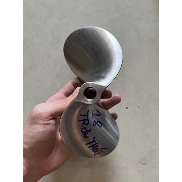 Chân vịt inox AB 18hp trơn thái chân vịt 2 cánh máy xăng inox 304