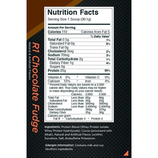 Sữa tăng cơ Rule 1 Protein Isolate/ Hydrolysate 1.98lb - 2lb