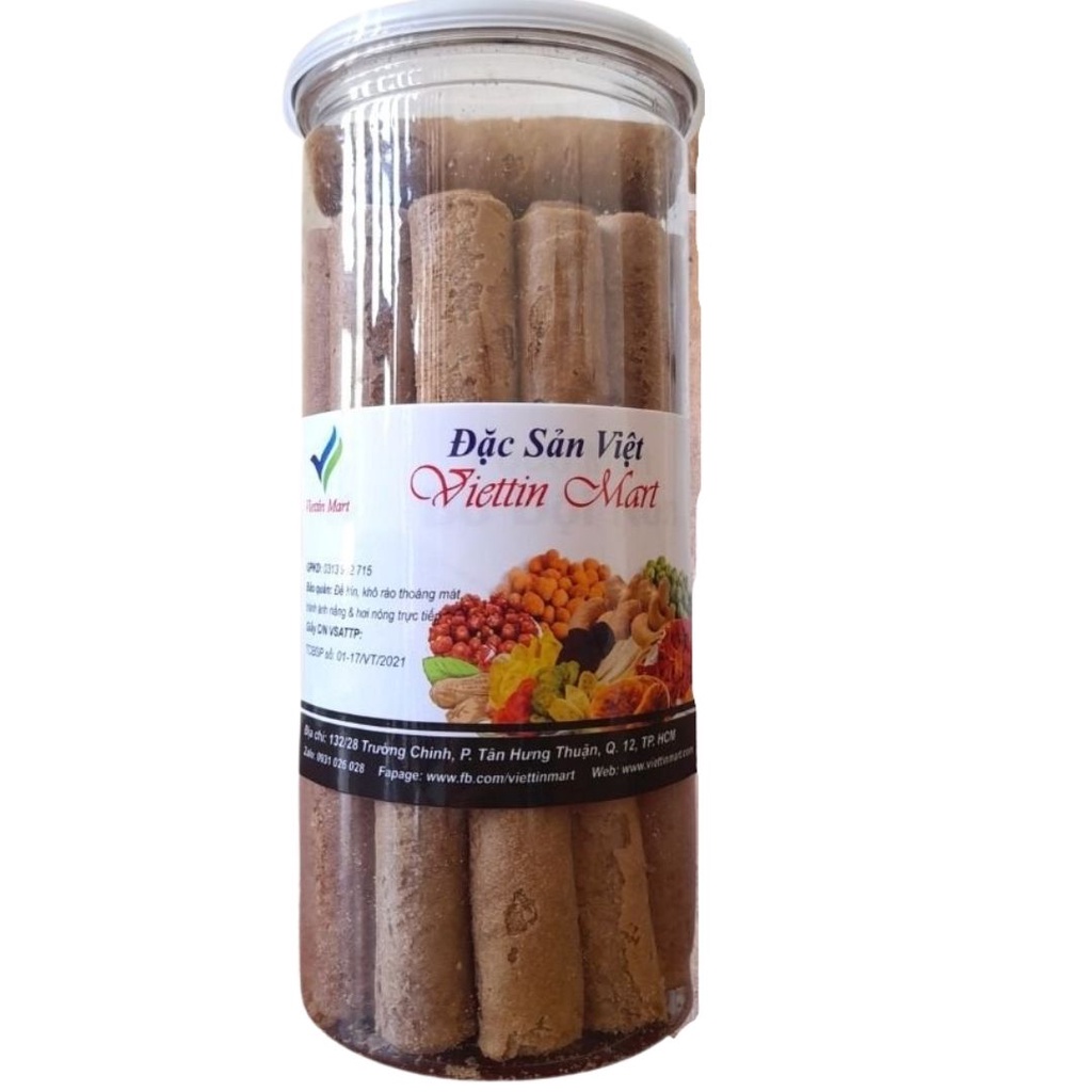 Bánh Ống CaCao Đặc Biệt Viettin Mart 450Gr