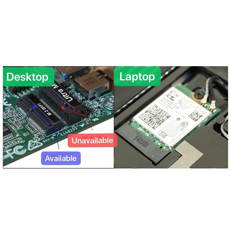 Bảng Mạch Wifi 6E AX210 Mở Rộng Wi-Fi Sang 6GHz Qua Bluetooth 5.2 Tri-Band WiFi6 Phù Hợp Cho Laptop Và Máy Tính Để Bàn Win10