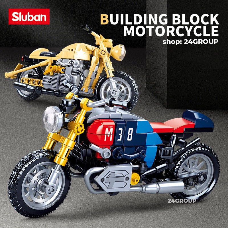 MÔ HÌNH ĐỒ CHƠI LẮP RÁP KIỂU LEGO XẾP HÌNH XE MÁY MOTOR HARLEY DAVIDSION TOYS PHÁT TRIỂN TRÍ TUỆ CHO TRẺ