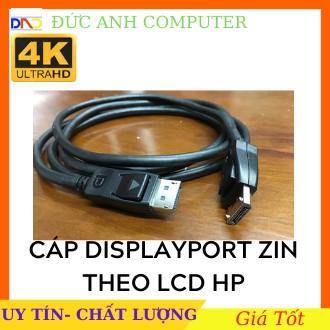 [Mã 2404EL10K giảm 10K đơn 20K] Cáp Displayport to displayport hàng Zin HP- Cáp 2 Đầu Displayport