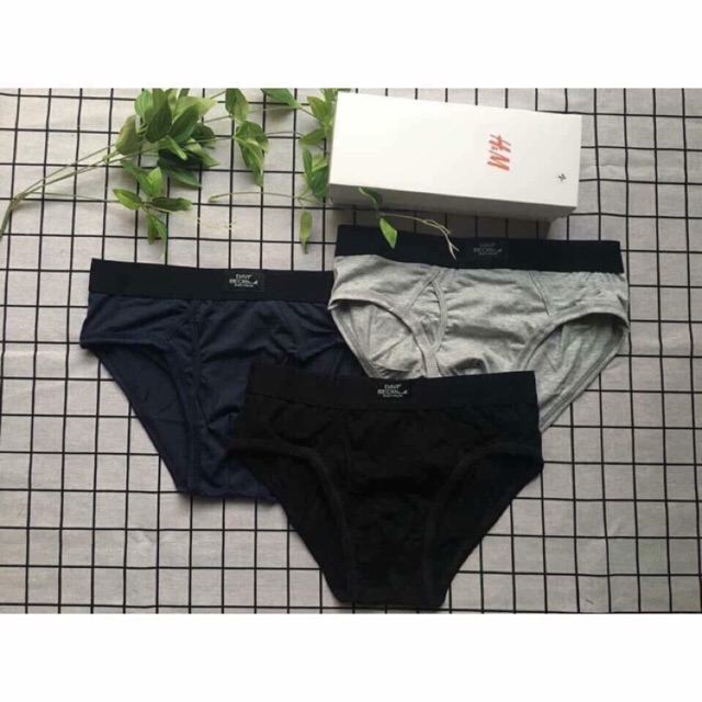 Hộp 3 quần sịp nam H&M Davis Beckham
