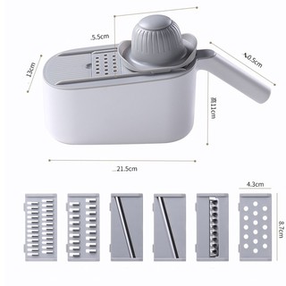 Nạo rau củ đa năng kèm 6 lưỡi Ecoco E1909