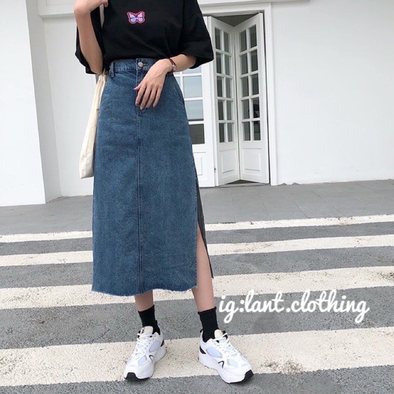 chân váy jean xẻ 126 | BigBuy360 - bigbuy360.vn