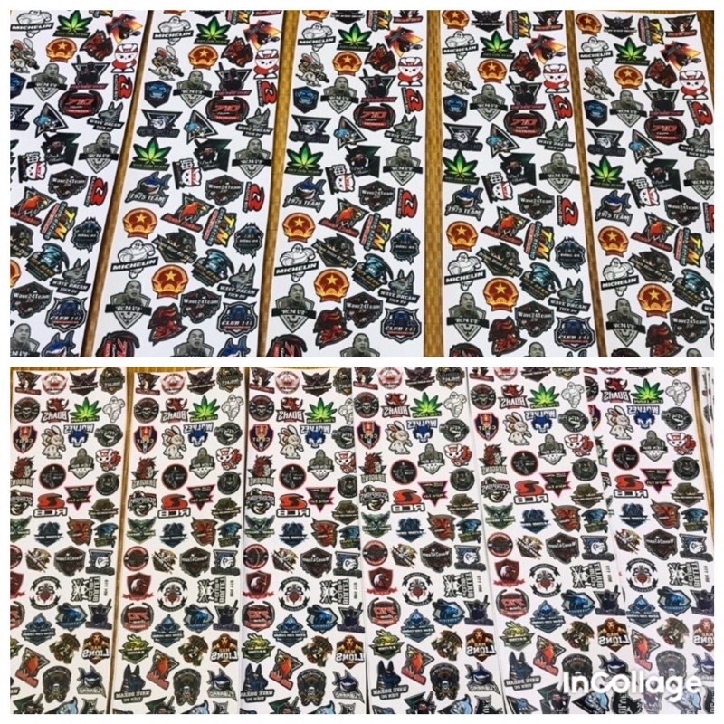 [ Giá 1 Bảng ] Tem Clup, Tem cảnh báo, Tem doremonn, Tem chế ....mẫu mới