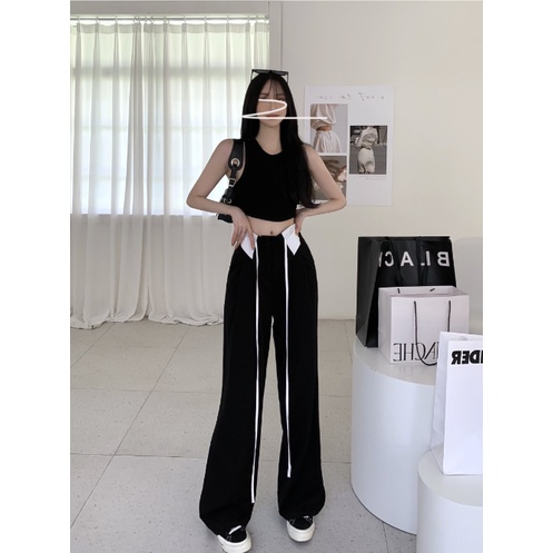「MANSA」Set Áo Thun Dài Tay Cổ Thấp Và Quần Legging Thời Trang Mùa Xuân 2023 Mới Quyến Rũ Cho Nữ