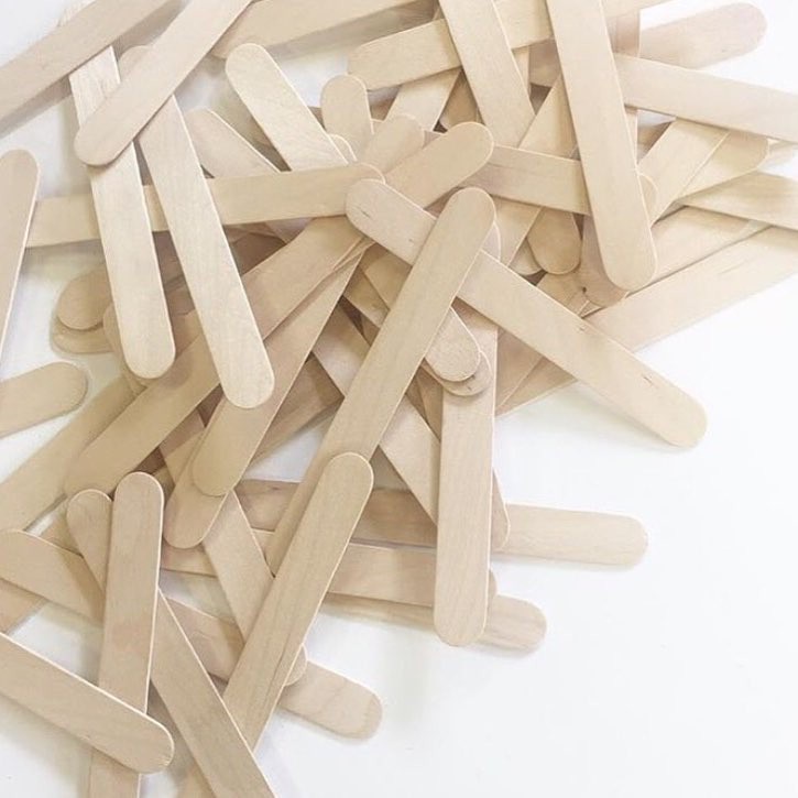 100 gram QUE ĐÈ LƯỠI QUE WAX GỖ 150*18 mm