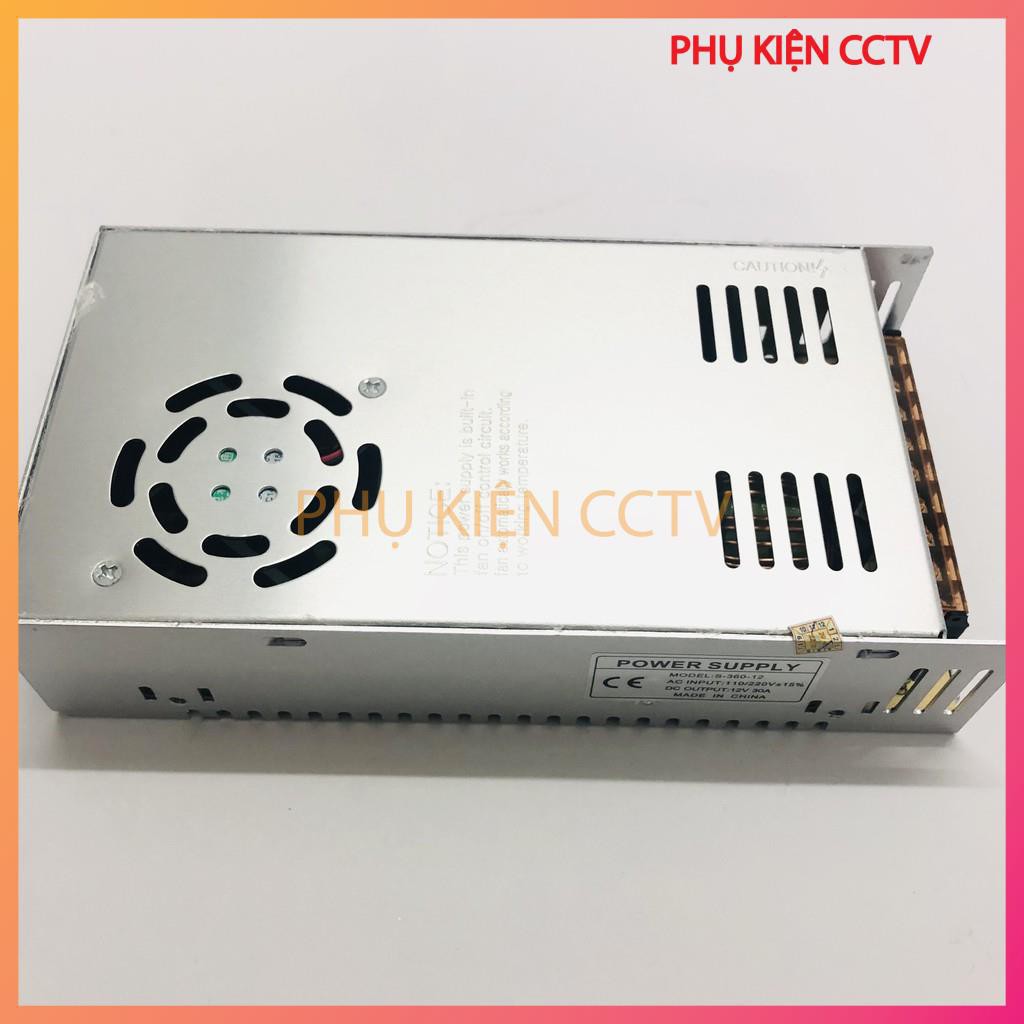 Nguồn tổ ong 12v 30A xịn, có quạt, bảo hành 12 tháng, mới 100% | BigBuy360 - bigbuy360.vn