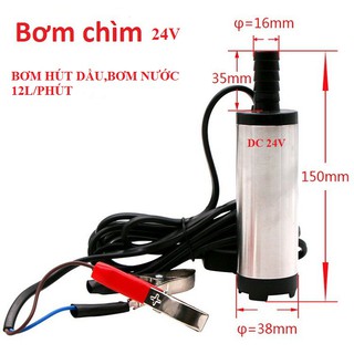 bơm nước mini 24V - máy bơm nước mini 24V