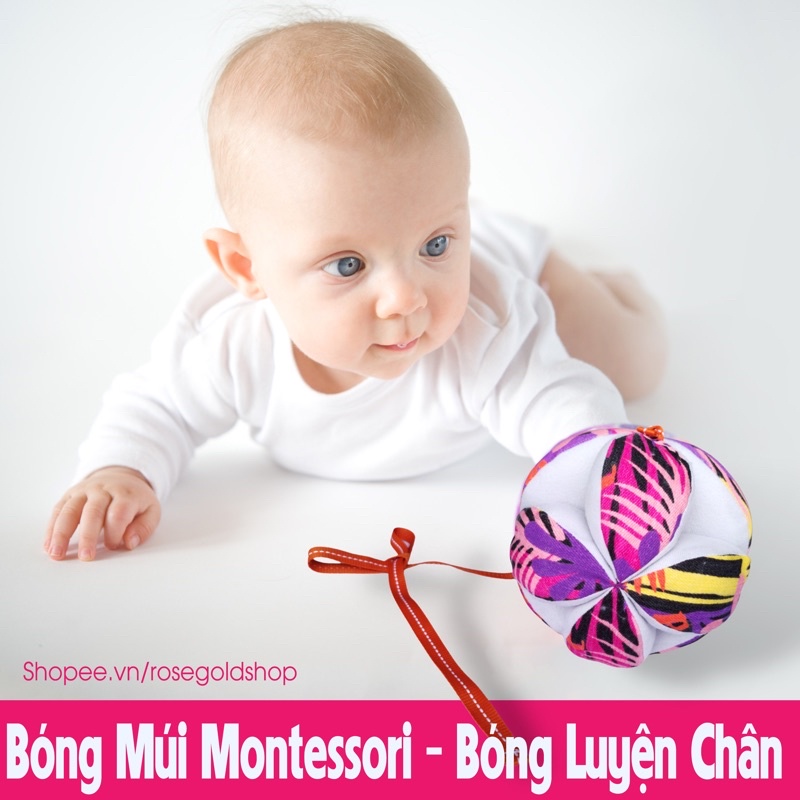 Bóng Múi Luyện Chân Bằng Vải Montessori (Size 15cm)– Món Quà Đầu Đời Dành Cho Bé Yêu