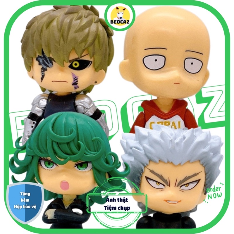 Mô Hình One Punch Man Saitama Garou Genos Tatsumaki Một Cú Đấm Beocaz trang trí trưng bày bền màu an toàn
