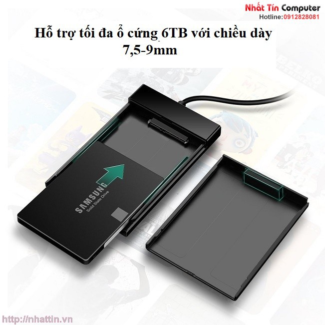 Hộp đựng ổ cứng 2,5 inch USB 3.0 chính hãng Ugreen cao cấp