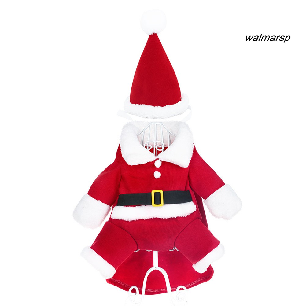 Bộ trang phục phong cách ông già Noel đáng yêu cho thú cưng dịp Giáng sinh