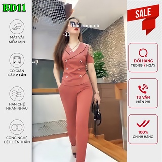 Set đồ nữ, set bộ nữ đẹp, sang chảnh mặc đi làm, đi chơi, đi cafe đều tuyệt vời. Mã BD11