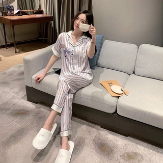 PYJAMA CỘC DÀI SỌC THỎ XINH