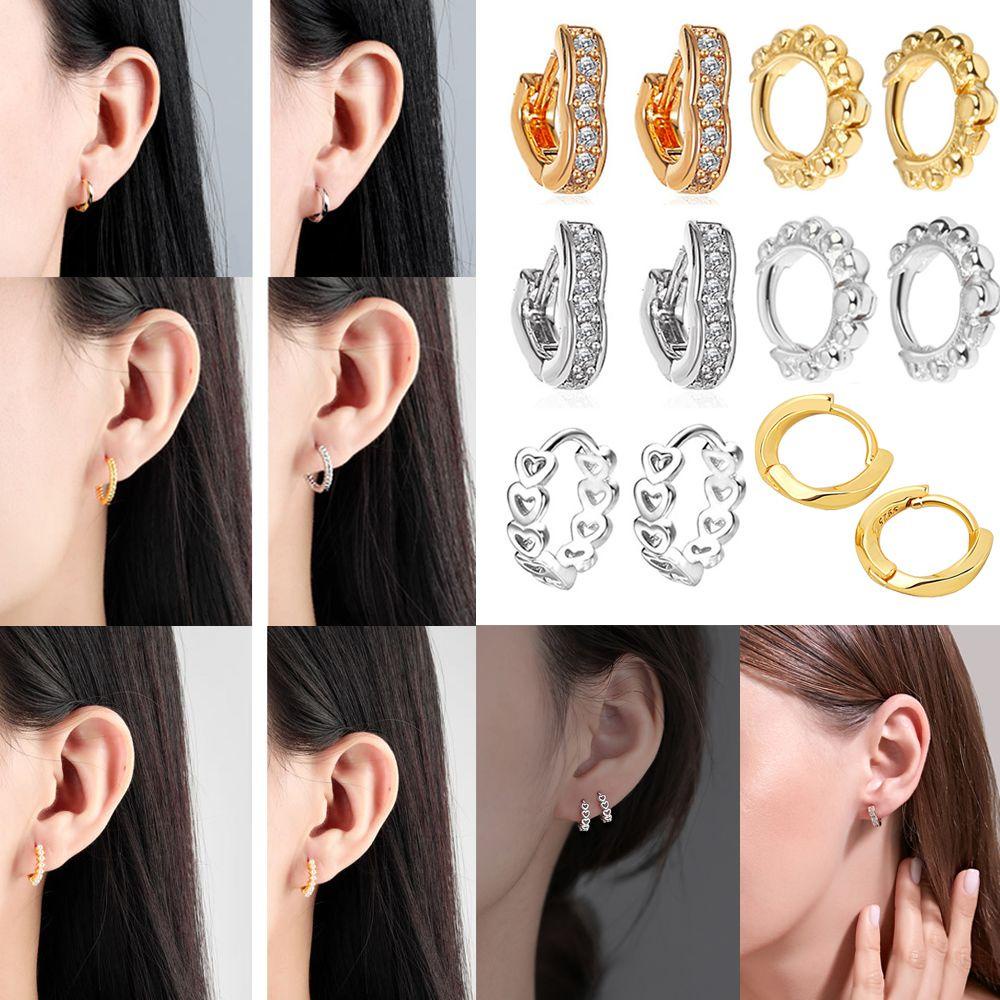 Bông Tai Mạ Bạc 925 Kiểu Dáng Tinh Tế Thời Trang Dự Tiệc|Dây Chuyền Mạ Vàng