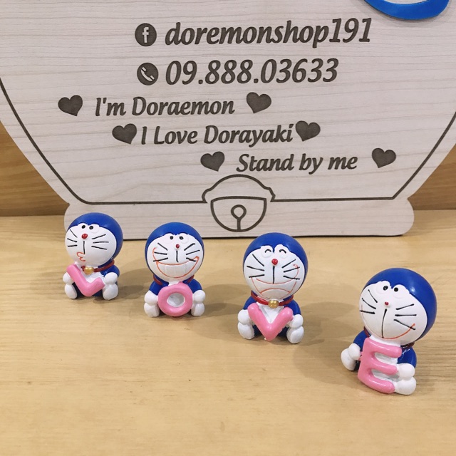 Bộ Mô Hình Chữ LOVE Nhỏ Doremon Doraemon
