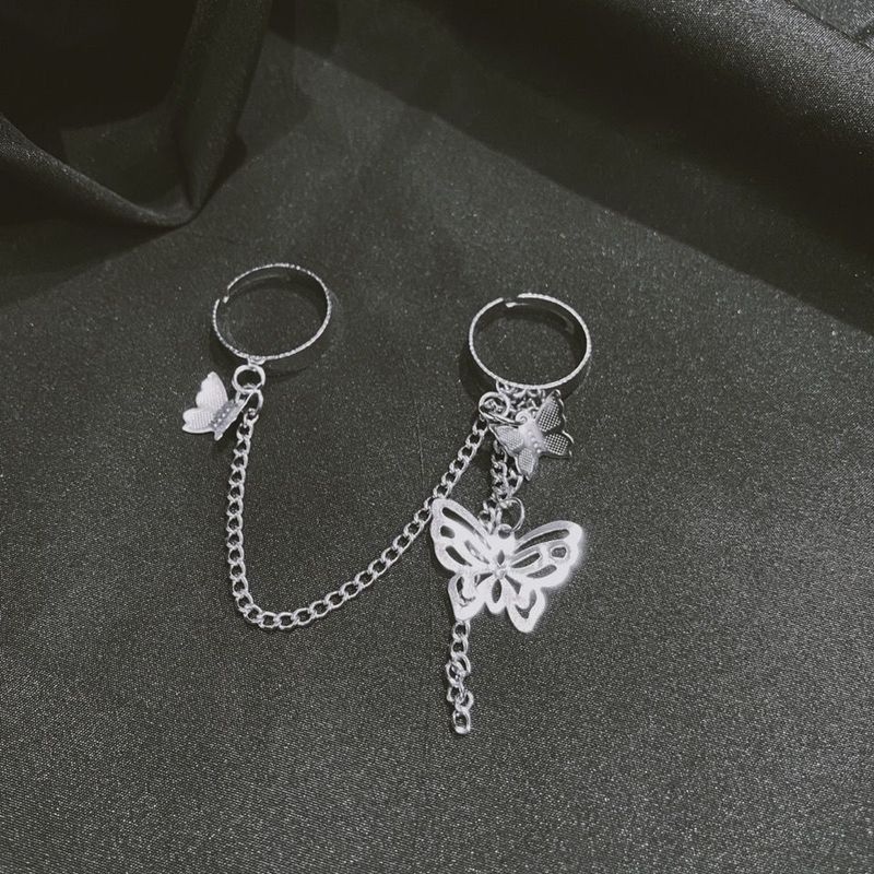 Nhẫn thời trang mặt hình bướm phong cách Vintage cho nữ