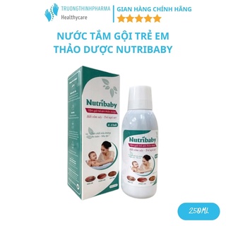 Nước tắm gội trẻ em Nutribaby thảo dược sạch vảy da dầu, lông măng, chàm sữa