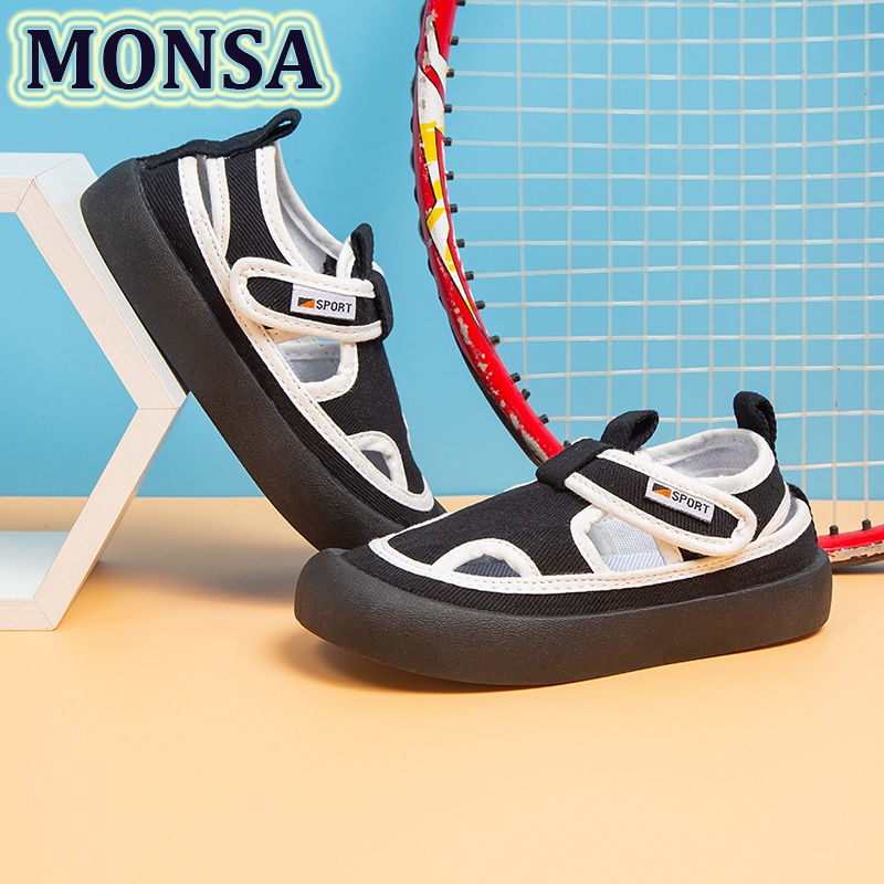 Giày sandal canvas Phối Lỗ Thời Trang Xuân Hè Cho Bé Trai BT-0025  giày