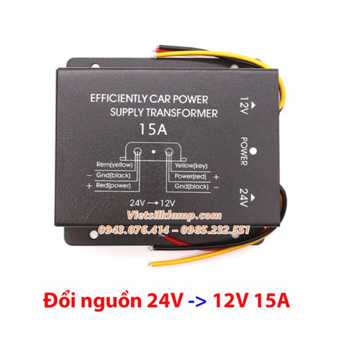 BỘ ĐỔI NG.UỒN DC 24V SANG 12V Ô TÔ