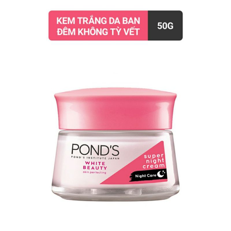 Kem dưỡng da trắng mịn không tì vết Pond's White Beauty ban đêm 50g