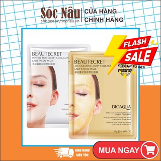Mặt nạ thủy tinh Bioaqua 💞𝑭𝒓𝒆𝒆𝒔𝒉𝒊𝒑💖 trong suốt collagen chống lão hóa, đàn hồi da tươi trẻ căn mịn