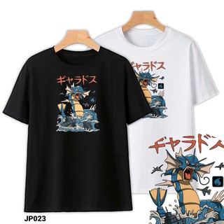 Áo Thun Cotton Style Nhật Pokemon 2 Unisex Nam Nữ Trắng Đen