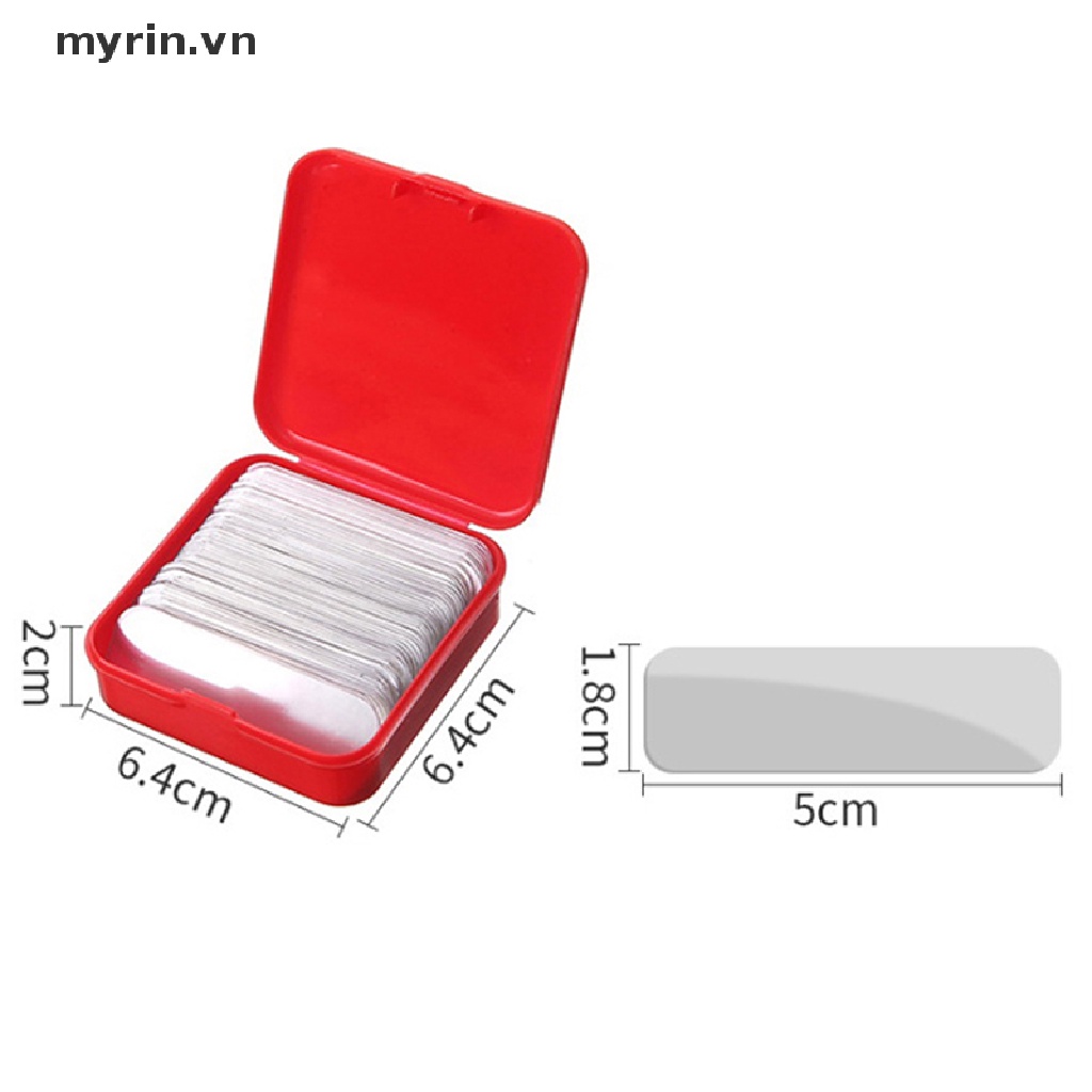 Hộp 60 Miếng Dán Hai Mặt Trong Suốt Không Để Lại Dấu VN