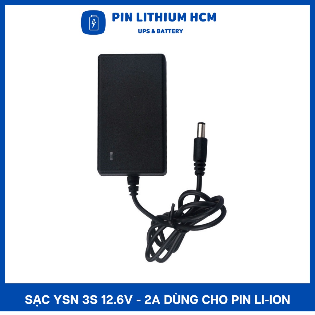 Sạc 3S 12.6V - 2A YSN dùng cho Pin Li-ion , Có Đèn Báo Khi Đầy Pin