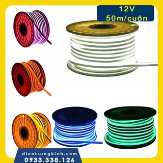 Cuộn led dây neon 12V  50 mét/ cuộn dùng cho quảng cáo , trang trí