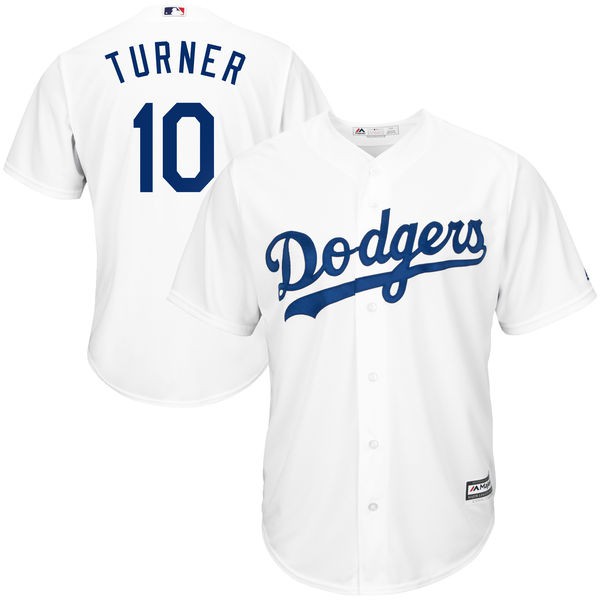 Áo tay ngắn in tên cầu thủ bóng chày Dodgers 10 Justin Turner thời trang cho nam