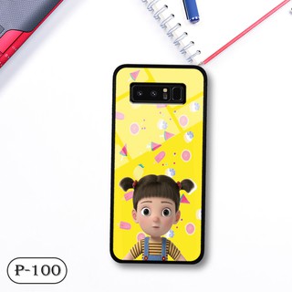 Ốp lưng kính 3D Samsung Galaxy Note 8- hình cute