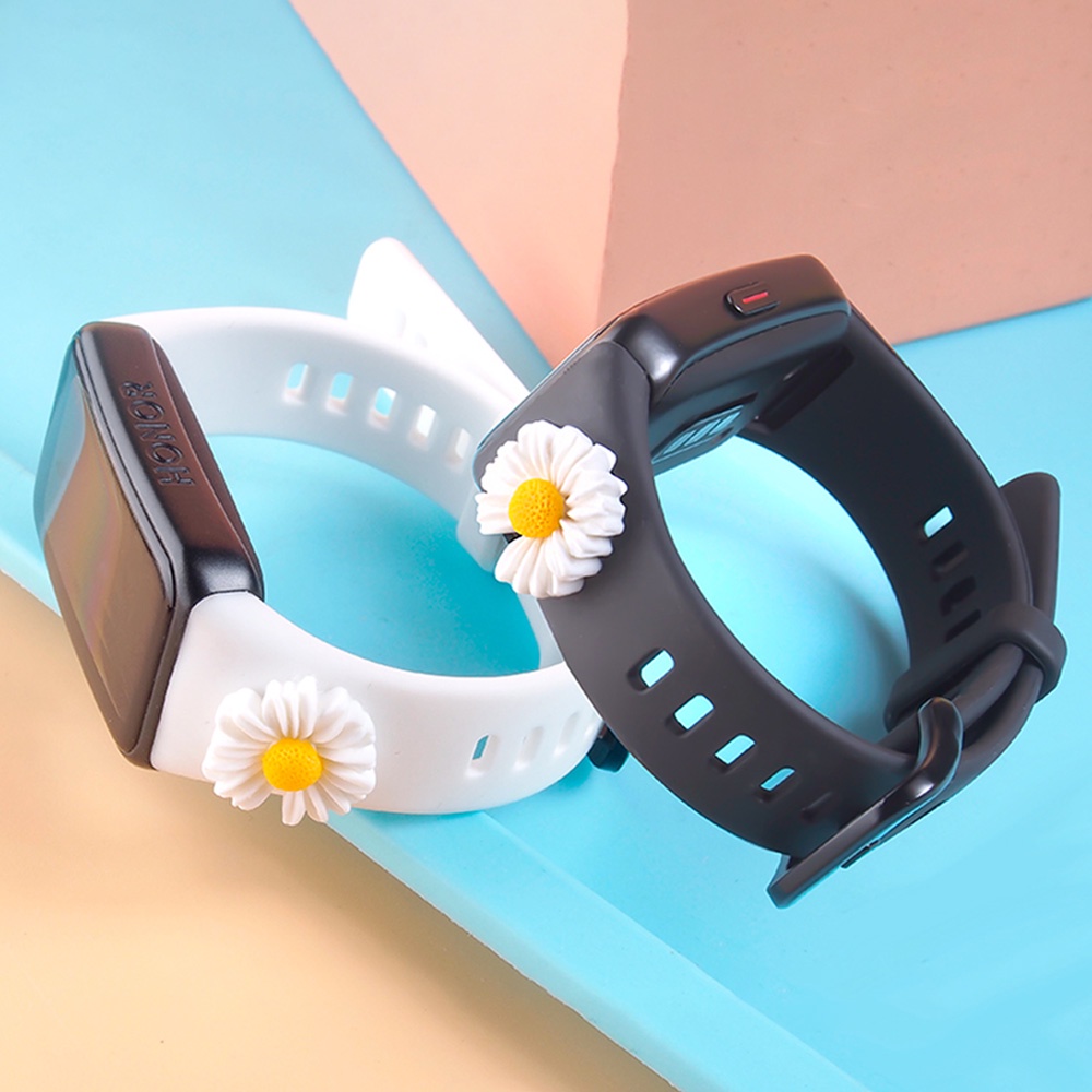 Dây đeo silicone họa tiết hoạt hình cho đồng hồ thông minh Huawei Band 6 / Honor band 6