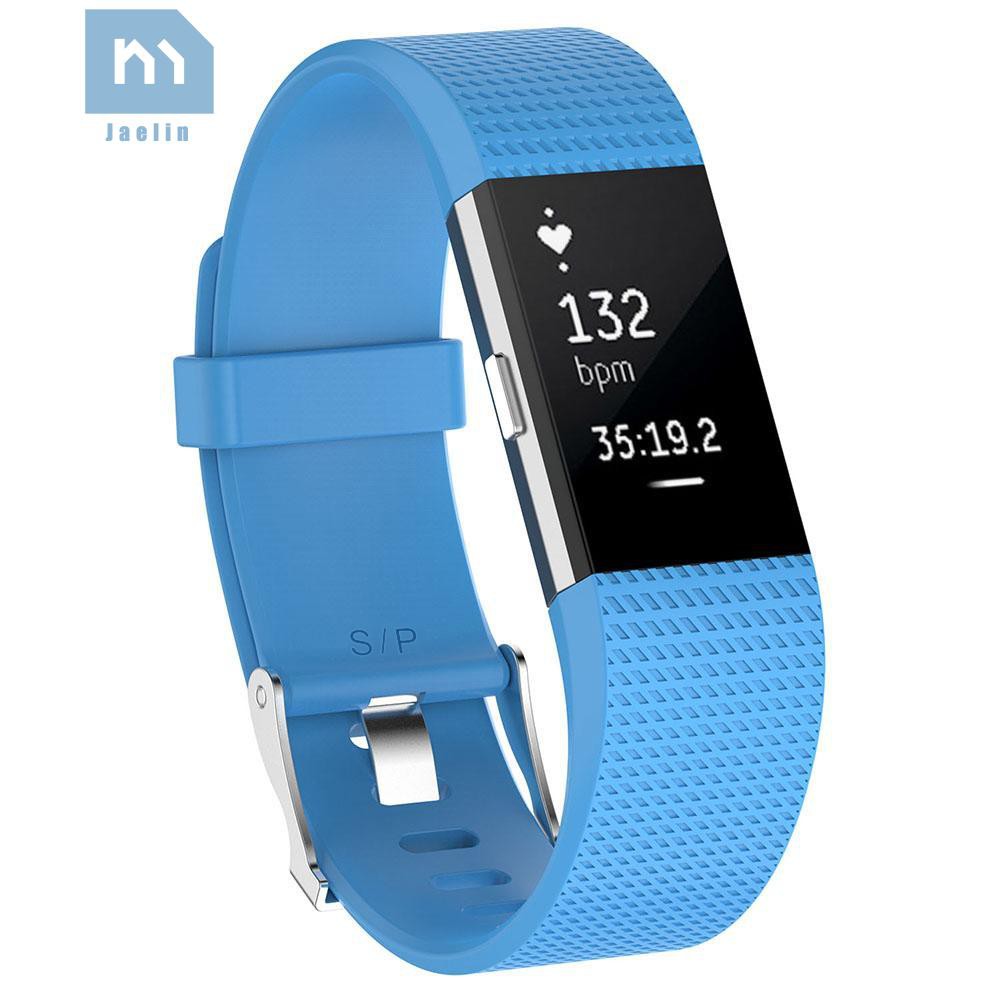 Dây Đeo Thay Thế Chất Liệu Silicon Thiết Kế Nhiều Lỗ Thời Trang Cho Fitbit Charge 2