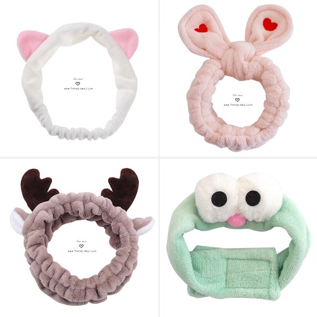 Băng đô bờm tóc dễ thương rửa mặt trang điểm tẩy trang phụ kiện tóc hàng loại 1