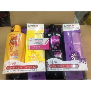 [Tặng kèm khăn tắm] Dầu gội Sunsilk 650g