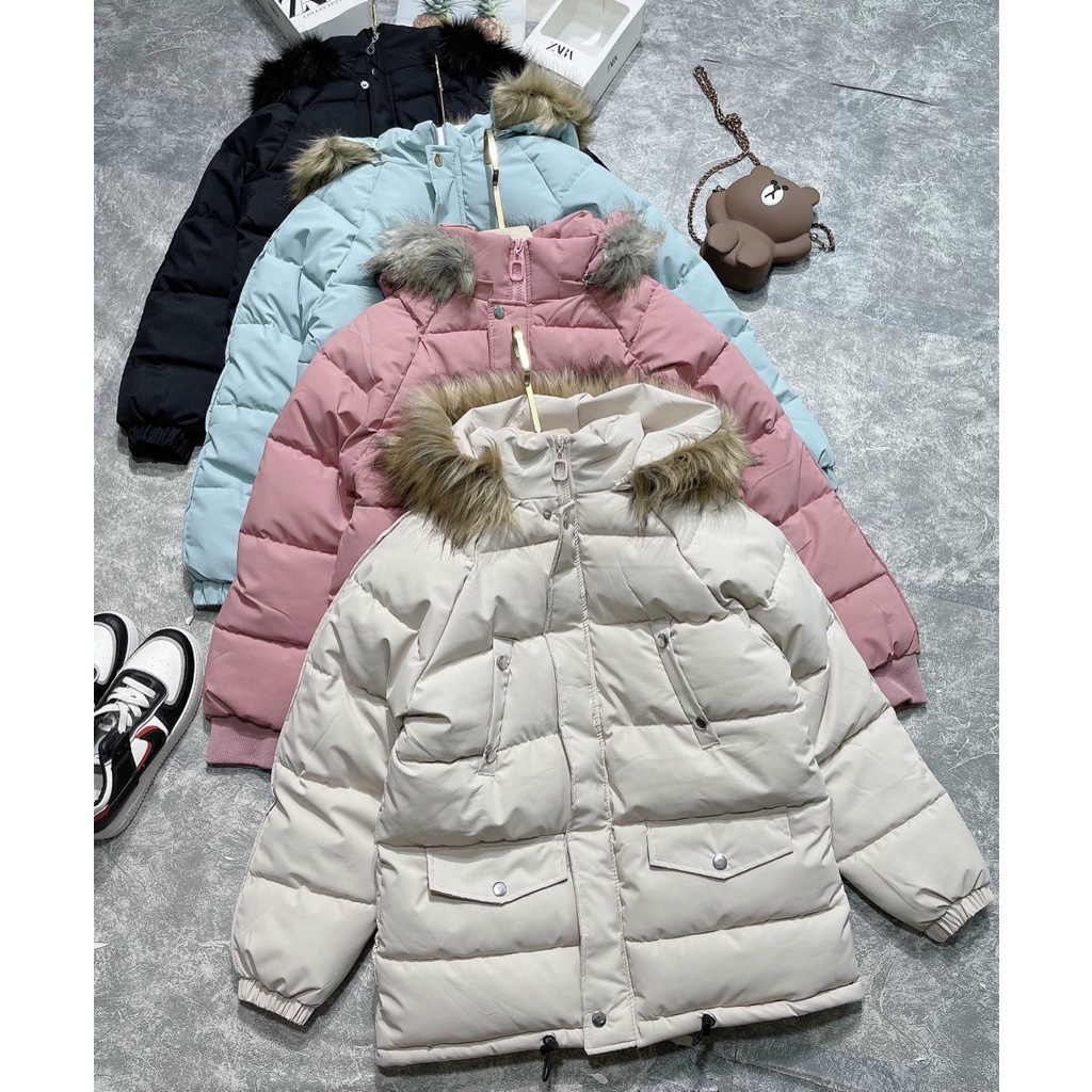 Áo Phao Nữ Nắp Túi Mũ Lông Có Dây Rút Mẫu Mới 2021, Áo Khoác Nữ M10 Siêu Phẩm Thời Trang Thu Đông 2021 - Mặc Là Xinh ' | BigBuy360 - bigbuy360.vn