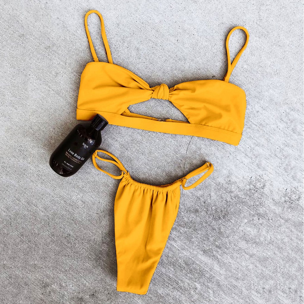 Bikini thắt nút ngực cut out