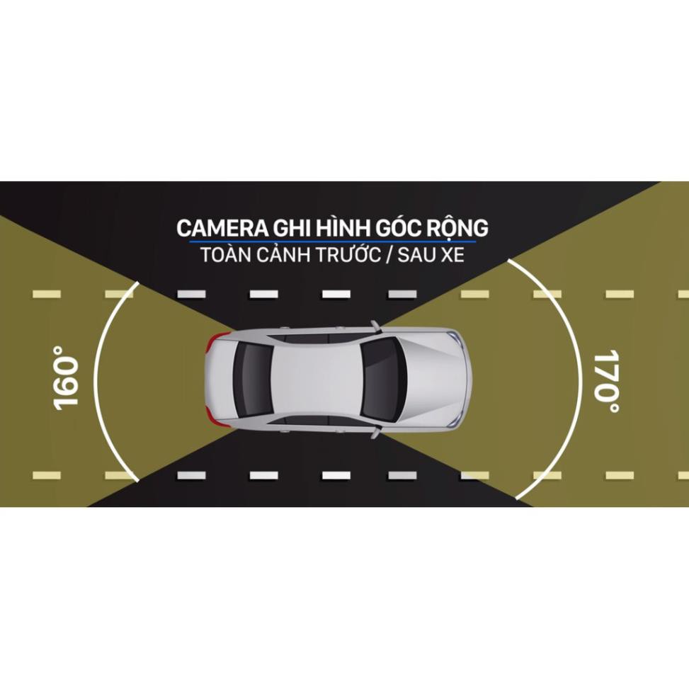 Camera hành trình Vietmap C62 | Hành trình trước sau GPS giọng nói + Kèm Thẻ nhớ