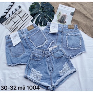 Quần short jean nữ rách, túi viền. Size đại bigsize. eleystore