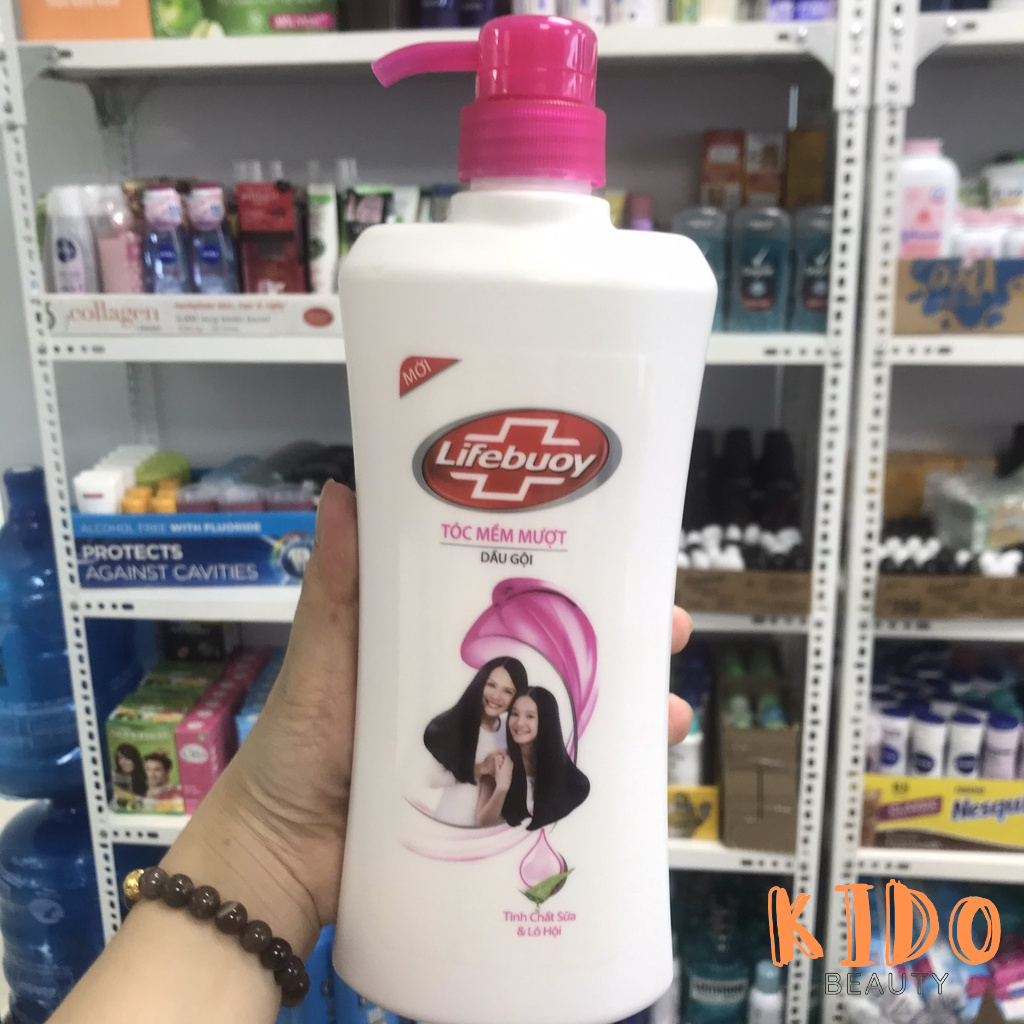 Dầu Gội LIFEBUOY Dưỡng Tóc Dày& Óng Ả, Mềm Mượt & khán﻿g khu﻿ẩn 640g | Dầu gội nữ Lifebuoy 340g